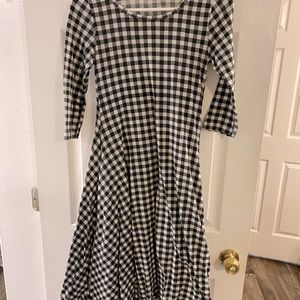 Buffalo plaid maxi dress